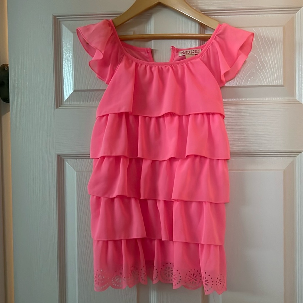 Colette Lilly: Hot pink dress. Size 6x.